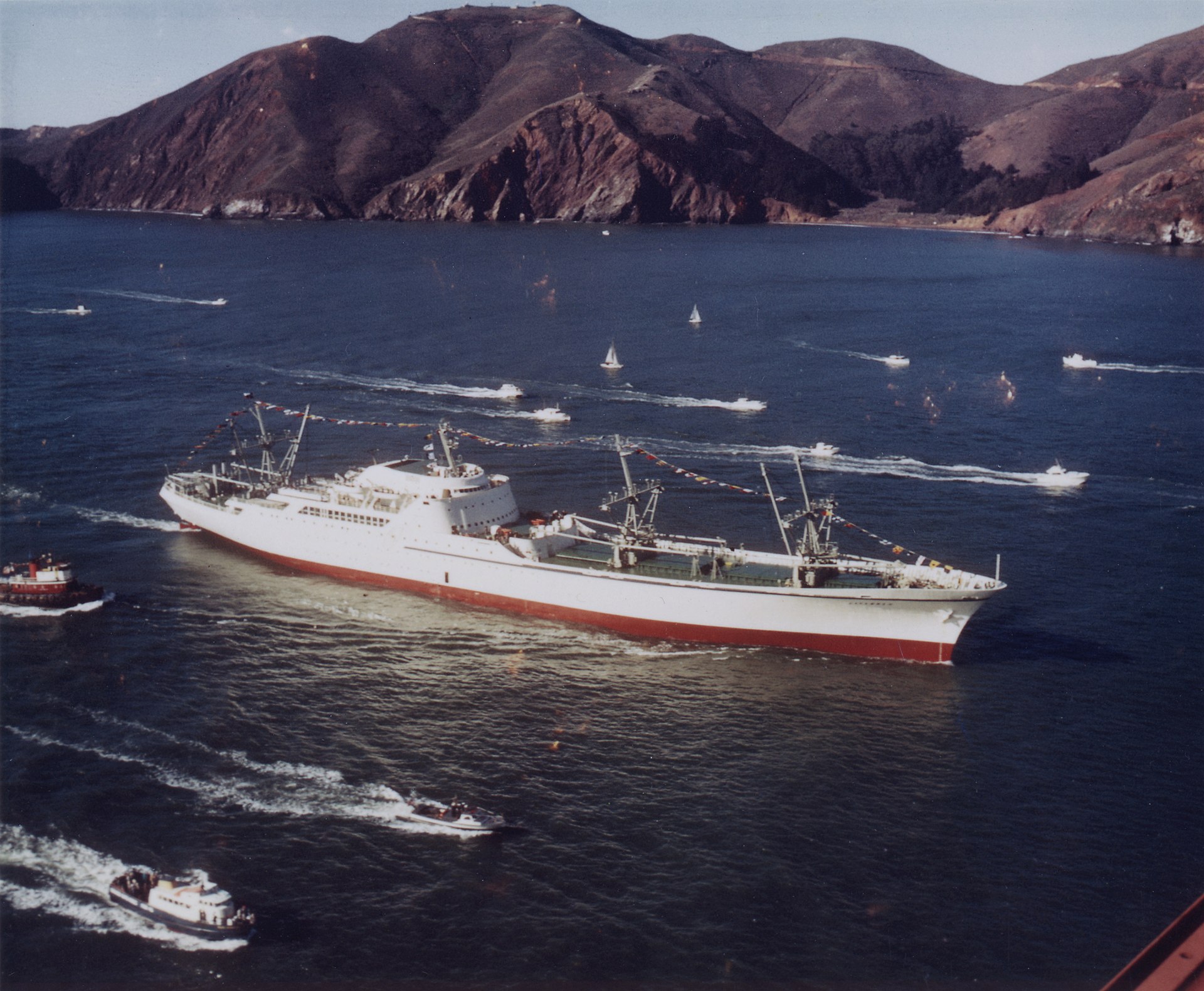 Image of nuclear-powered merchant ship, the NS Savannah