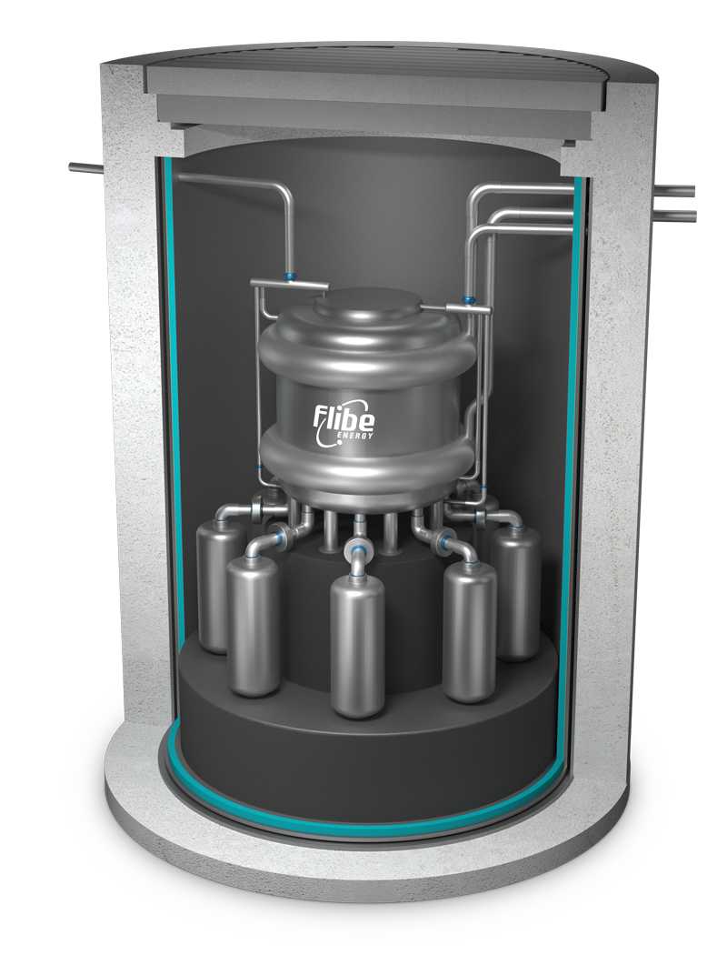 Rendering of Flibe SCIFR sodium-chloride integral fast reactor